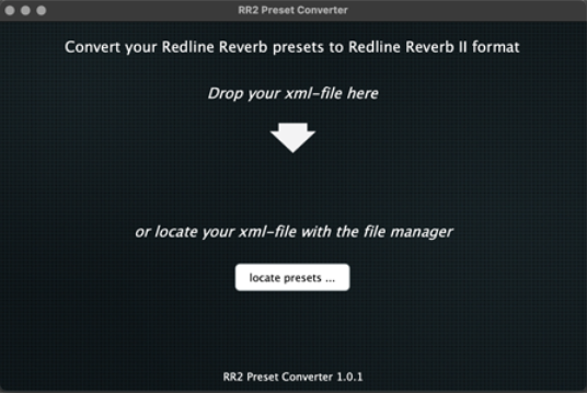 [Redline Reverb Preset Converter ]